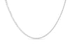 Adley - 45cm Open Diamond Cut Chain - 9k White Gold