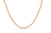 December - 45cm Figaro Link Chain - 9k Rose Gold