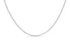 Gal - 45cm Diamond Curb Chain - 9k White Gold