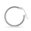 Alinta - 14k Hoop Earrings - 14k White Gold