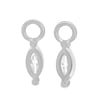 Lola - Marquise Earring Charm - 9k White Gold