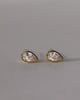 Lucia - Pear Bezel Earrings Lifestyle Image