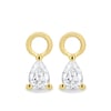 Millie - Pear Earring Charm - 9k Yellow Gold