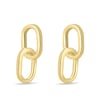 Shay - Interlocking Elongated Oval Earrings - 14k Yellow Gold