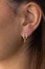 Shay - Interlocking Elongated Oval Earrings Lifestyle Image
