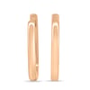 Tiffany - Elongated Oval Hoop Earrings - 14k Rose Gold