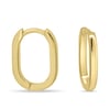 Tiffany - Elongated Oval Hoop Earrings - 14k Yellow Gold