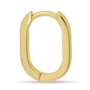 Tiffany - Elongated Oval Hoop Earrings - 14k Yellow Gold