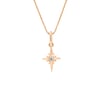 Gracie - Star Necklace Pendant - 9k Rose Gold