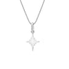 Gracie - Star Necklace Pendant - 9k White Gold
