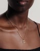 Initial Bezel Pendant with Chain - 9k Yellow Gold Q
