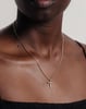 Initial Bezel Pendant with Chain - 9k Yellow Gold T