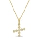 Initial Bezel Pendant with Chain - 9k Yellow Gold X