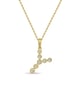 Initial Bezel Pendant with Chain - 9k Yellow Gold Y