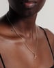 Initial Bezel Pendant with Chain - 9k Yellow Gold Y