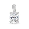 Kenzie - Oval Pendant - 18k White Gold