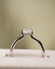 Platinum | 2.01ct - E - VS1 Radiant Lab Diamond | Lab Diamond side stones