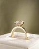 18k Yellow Gold | High Set | 3.02ct - F - VS1 Marquise Lab Diamond | Lab Diamond side stones