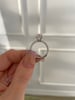 Platinum | 8.5mm Round Moissanite | Lab Diamond side stones