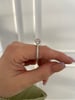 Platinum | 8.5mm Round Moissanite | Lab Diamond side stones
