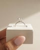 Platinum | 8.5mm Round Moissanite | Lab Diamond side stones
