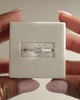 Platinum | 7mm Round Moissanite | Lab Diamond side stones