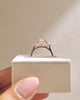 18k Rose Gold | 1.59ct - D - VVS2 Oval Lab Diamond | Lab Diamond side stones