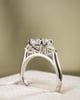 Platinum | 2ct - D - VS1 Oval Lab Diamond | Lab Diamond side stones