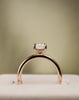 18k Rose Gold | 1.44ct - E - VVS2 Emerald Lab Diamond | Lab Diamond side stones