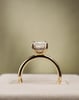 18k Yellow Gold | 3.04ct - D - VS2 Emerald Lab Diamond | Lab Diamond side stones