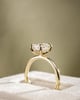 18k Yellow Gold | 1.85ct - E - VS1 Emerald Lab Diamond | Lab Diamond side stones