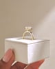 18k Yellow Gold | 1.96ct - D - VVS2 Emerald Lab Diamond | Lab Diamond side stones