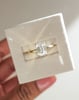 18k Yellow Gold | 2.08ct - E - VVS2 Emerald Lab Diamond | Lab Diamond side stones