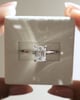 Platinum | 2.07ct - E - VVS2 Emerald Lab Diamond | Lab Diamond side stones