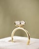 18k Yellow Gold | 2.52ct - D - VVS2 Emerald Lab Diamond | Lab Diamond side stones