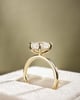 18k Yellow Gold | 2.1ct - E - VVS2 Emerald Lab Diamond | Lab Diamond side stones