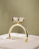 18k Yellow Gold | 2.58ct - E - VVS2 Emerald Lab Diamond | Lab Diamond side stones | #2