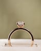 18k Rose Gold | 1.54ct - E - VVS2 Emerald Lab Diamond | Lab Diamond side stones
