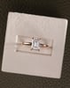 18k Rose Gold | 1.54ct - E - VVS2 Emerald Lab Diamond | Lab Diamond side stones