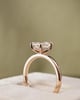 18k Rose Gold | 1.54ct - E - VVS2 Emerald Lab Diamond | Lab Diamond side stones