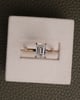 18k Rose Gold | 2.05ct - E - VVS2 Emerald Lab Diamond | Lab Diamond side stones