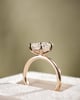 18k Rose Gold | 2.05ct - E - VVS2 Emerald Lab Diamond | Lab Diamond side stones