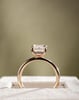 18k Rose Gold | 2.05ct - E - VVS2 Emerald Lab Diamond | Lab Diamond side stones