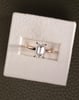 18k Rose Gold | 2.05ct - E - VVS2 Emerald Lab Diamond | Lab Diamond side stones