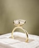 18k Yellow Gold | 3.8ct - E - VVS2 Emerald Lab Diamond | Lab Diamond side stones