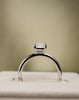 Platinum | High Set | 1.51ct - F - VS1 Emerald Lab Diamond