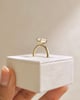 18k Yellow Gold | High Set | 1.85ct - F - VVS2 Emerald Lab Diamond