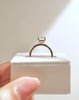 18k Rose Gold | High Set | 2.22ct - F - VVS2 Emerald Lab Diamond