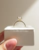 18k Yellow Gold | High Set | 2.6ct - D - VVS2 Emerald Lab Diamond