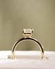 18k Yellow Gold | High Set | 2.09ct - F - VVS2 Emerald Lab Diamond